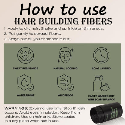 Authentic Thick Fiber USA imported hair loss concealer bottle for men and women.