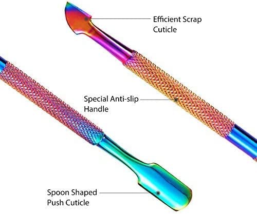 Dual ended cuticle pusher tool for nail care