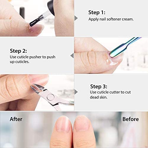 Easkep stainless steel manicure tool set in storage bag
