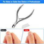 Koyata cuticle nipper with protective cap for storage
