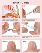 High jaw dead skin clipper removing cuticles precisely on a fingernail