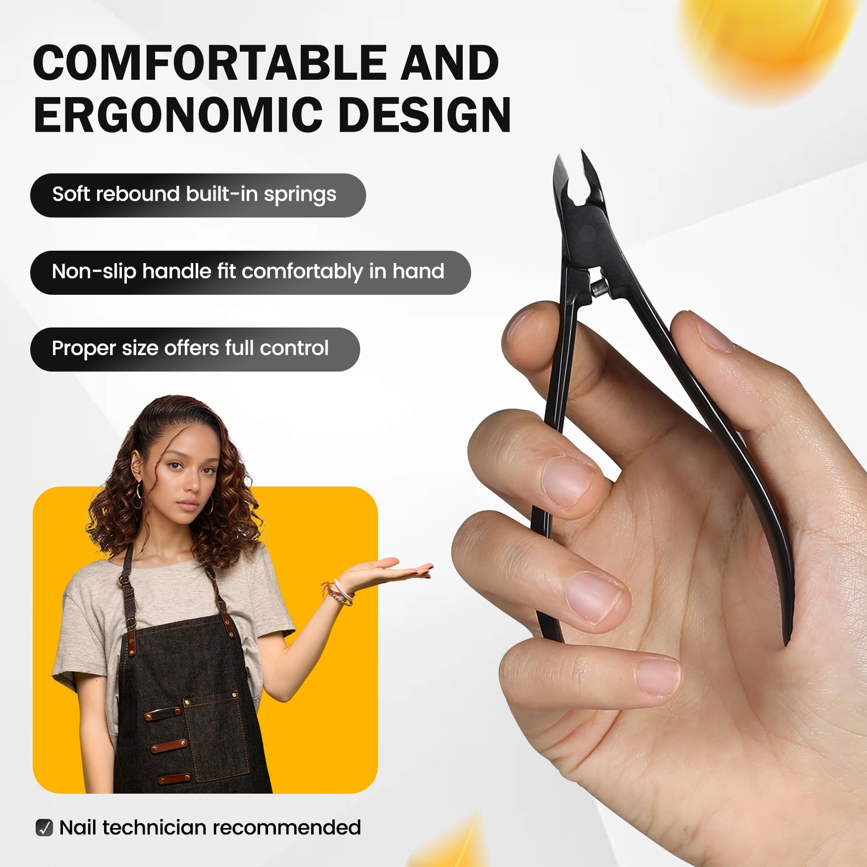 BEZOX professional cuticle remover tool resting on a clean white surface setup