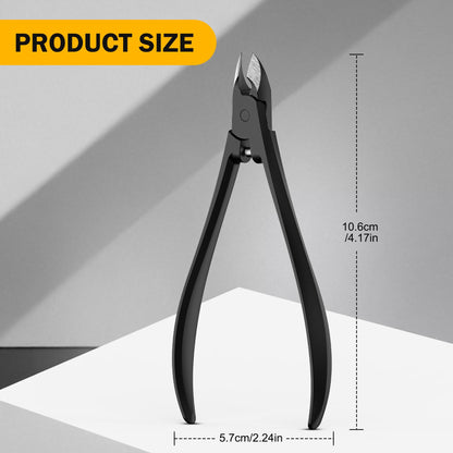 Dead skin trimmer for pedicure application showing comfortable hand placement and grip control