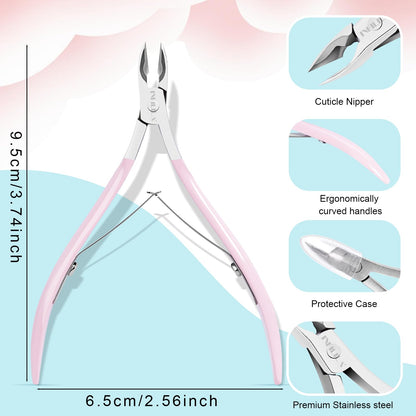 Close up of the eagle shaped sharp blades on the NXJ INFILILA cuticle cutter
