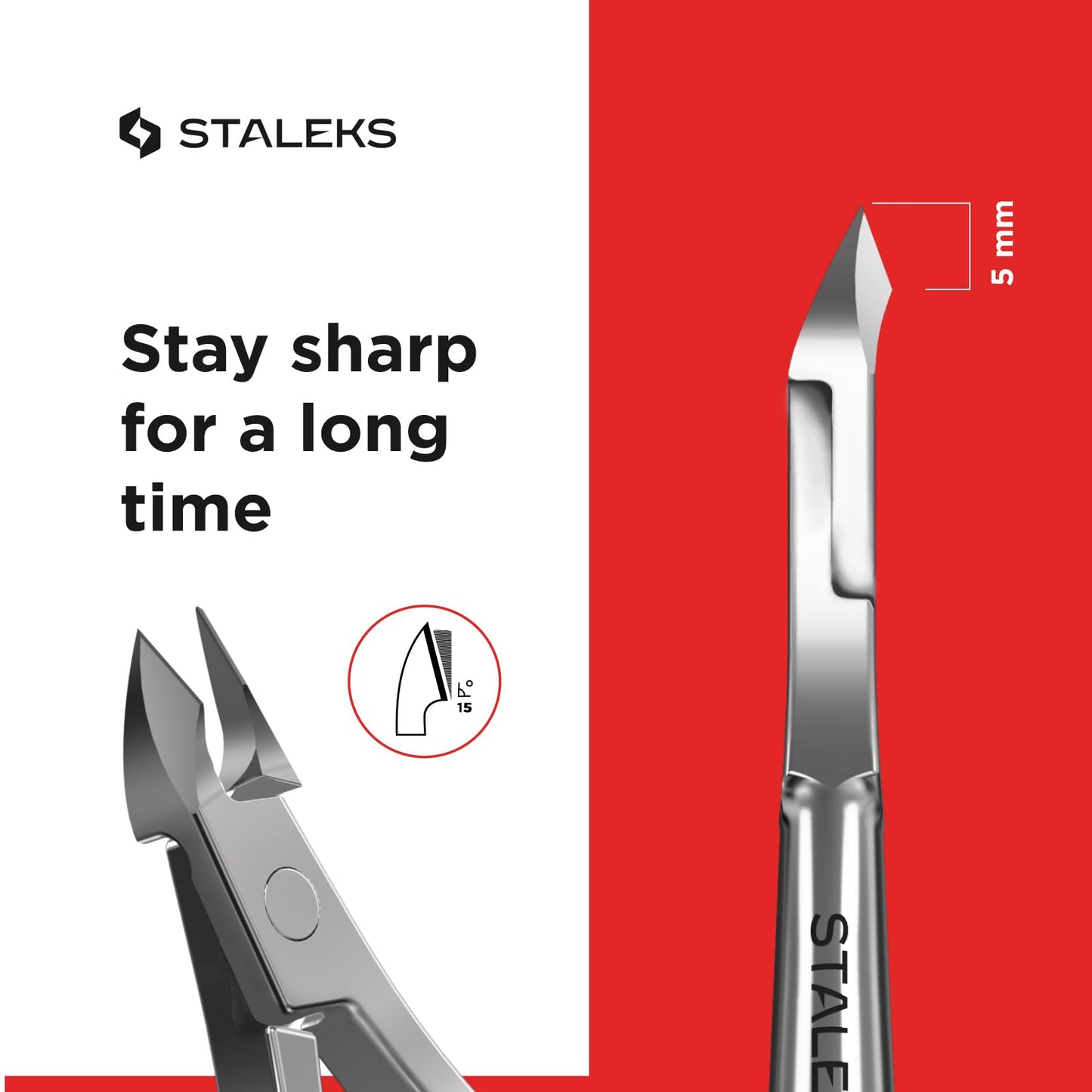 Medical grade stainless steel Staleks Classic 12 nippers