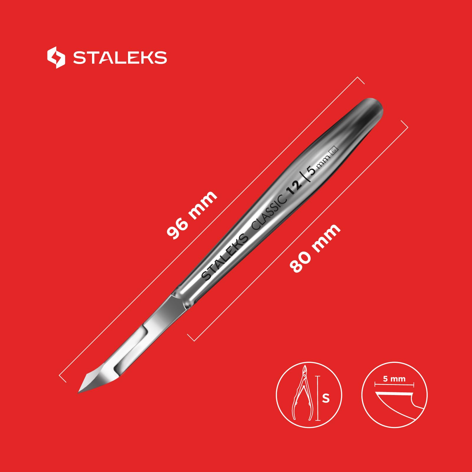 Staleks Classic 12 nippers for home pedicure use