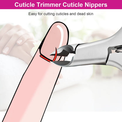 Professional cuticle nipper for dry skin
