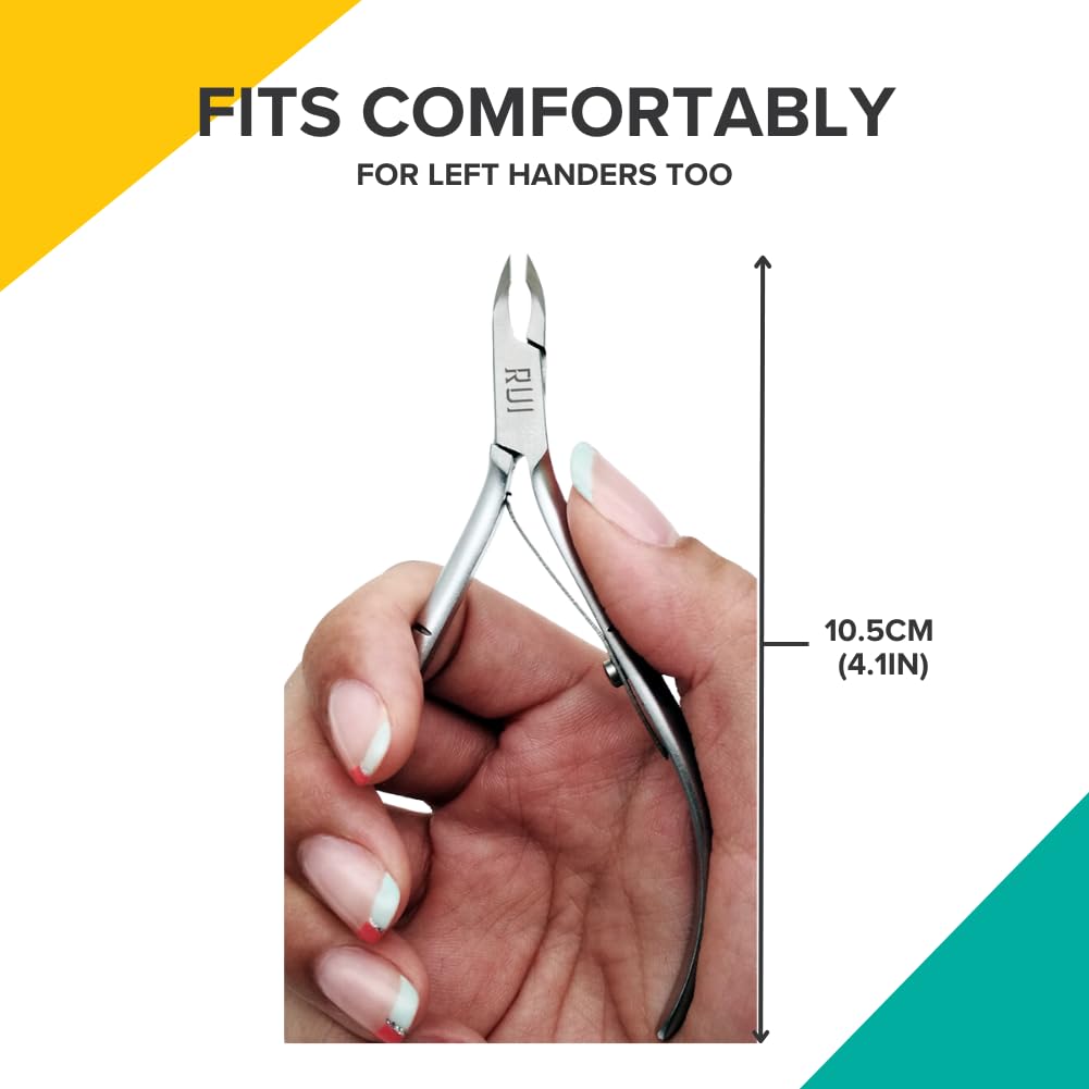 Side profile of Rui Smiths French handle cuticle trimmer