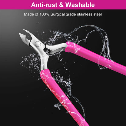 Ergonomic cuticle trimmer side view