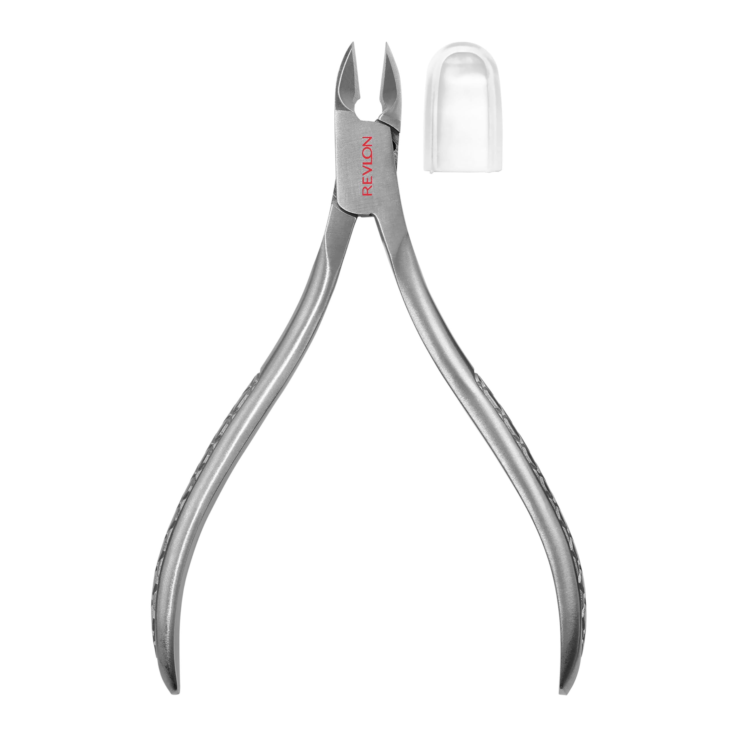 Revlon stainless steel cuticle trimmer showing high precision blades