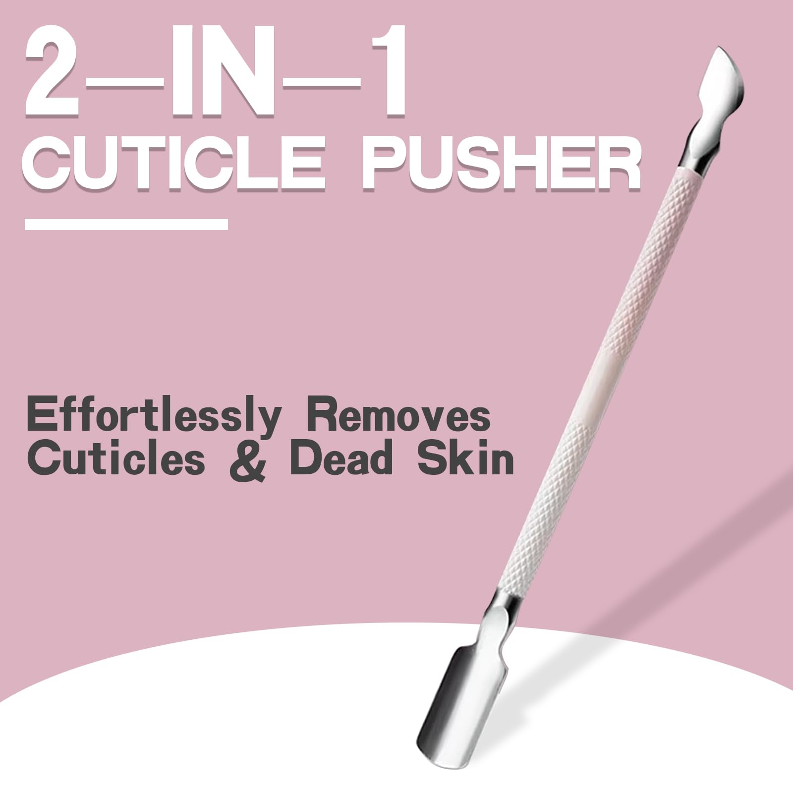 Ergonomic double spring handle mechanism of the pink cuticle clipper