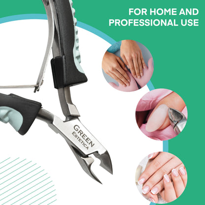 Ergonomic double spring design of the professional stainless steel cuticle cutter tool