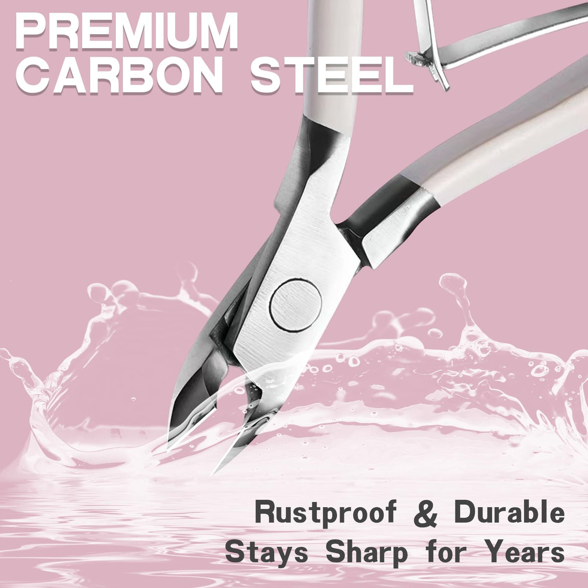 Nail technician using the high carbon steel pusher on a fingernail bed