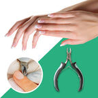 Packaging layout of the authentic Green Estetica professional stainless steel nippers