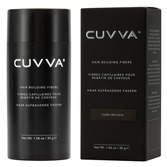 CUVVA thinning hair concealer powder demonstration showing realistic results