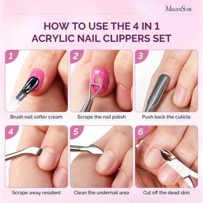 MelodySusie acrylic nail clipper for home salon
