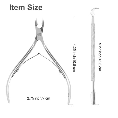 Close up of YLYL stainless steel cuticle nipper jaw design