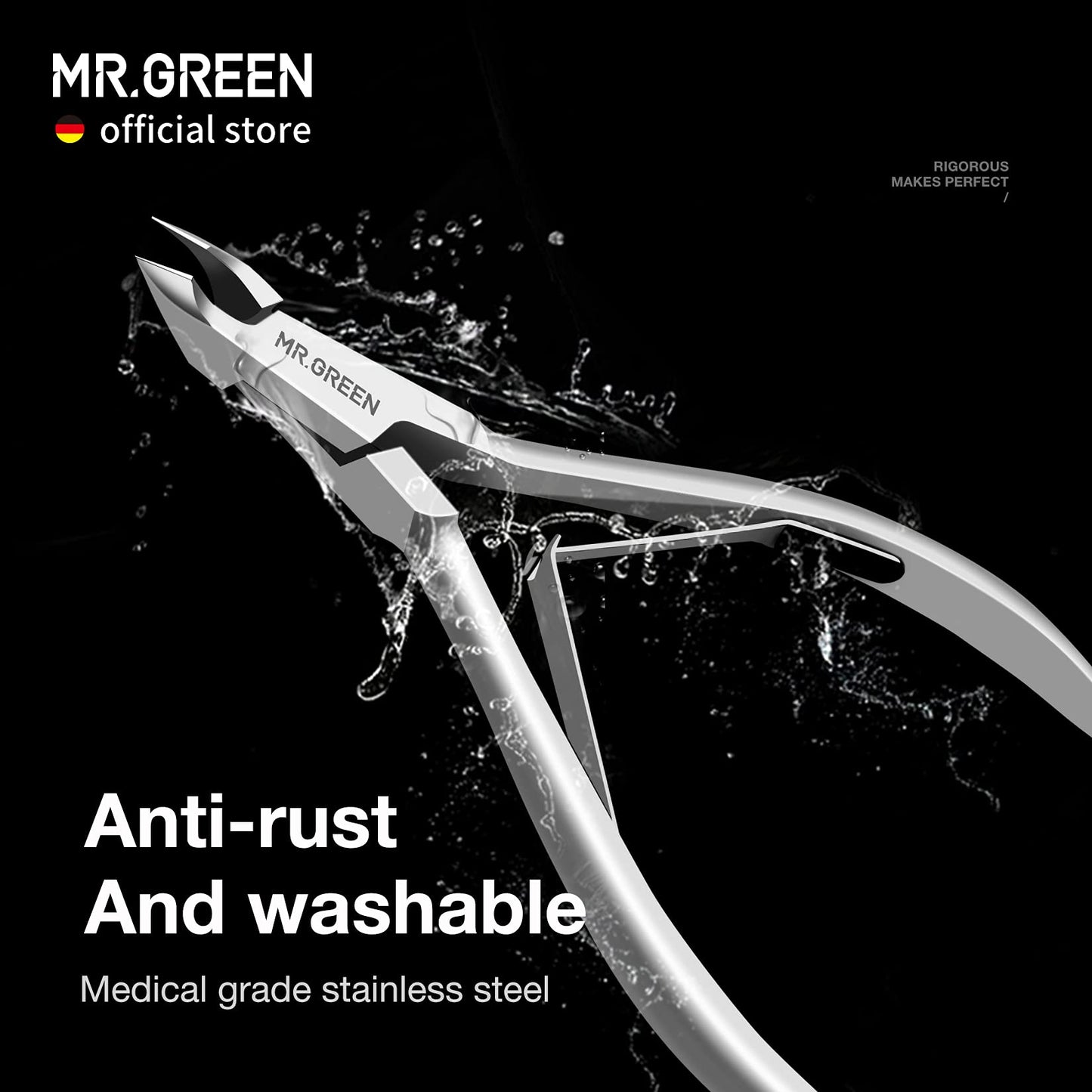 High precision slant blade cuticle nippers