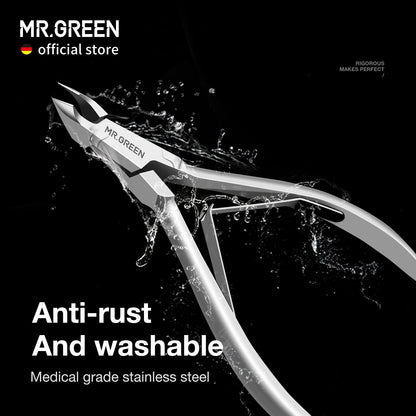 High precision slant blade cuticle nippers