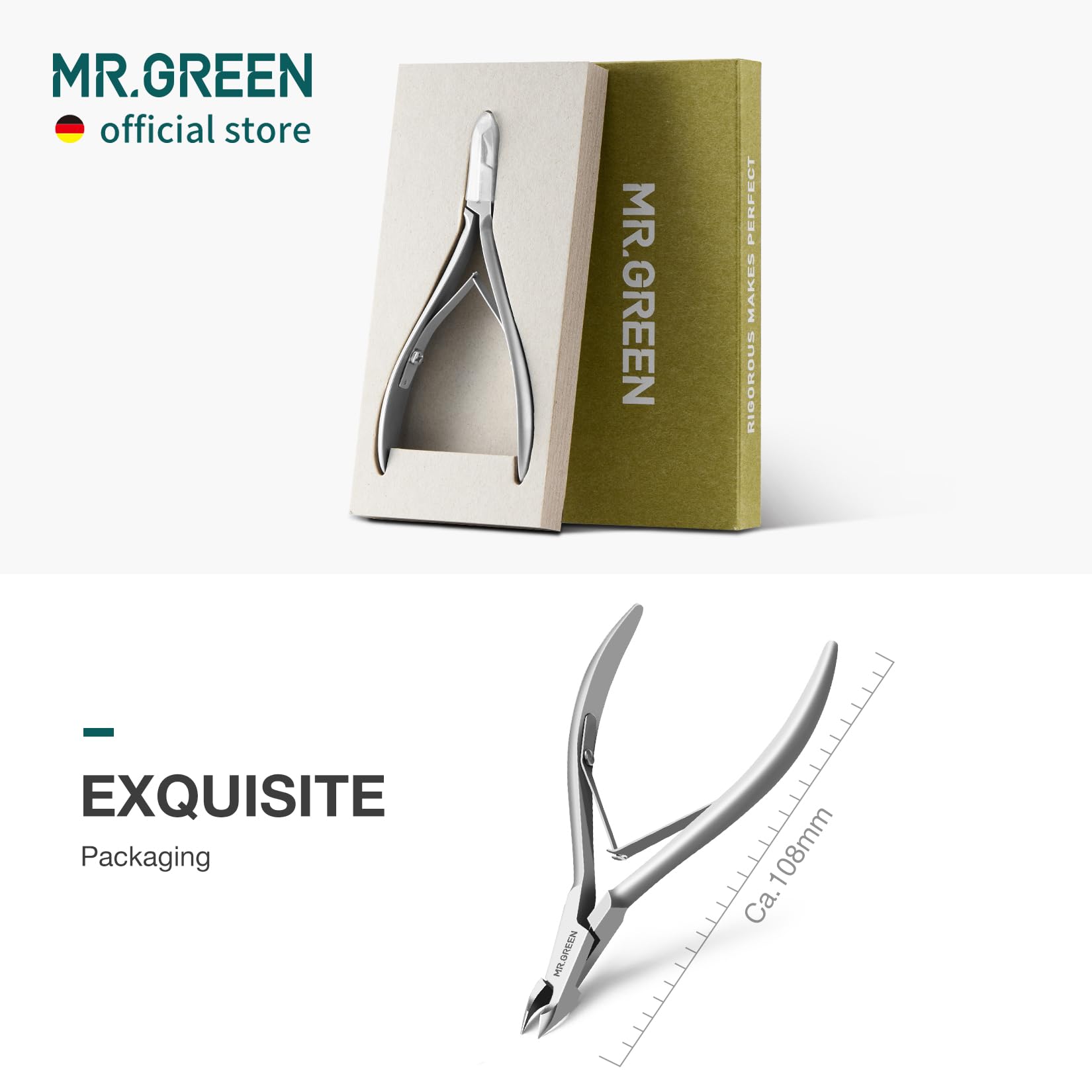 Medical grade stainless steel nail grooming tool