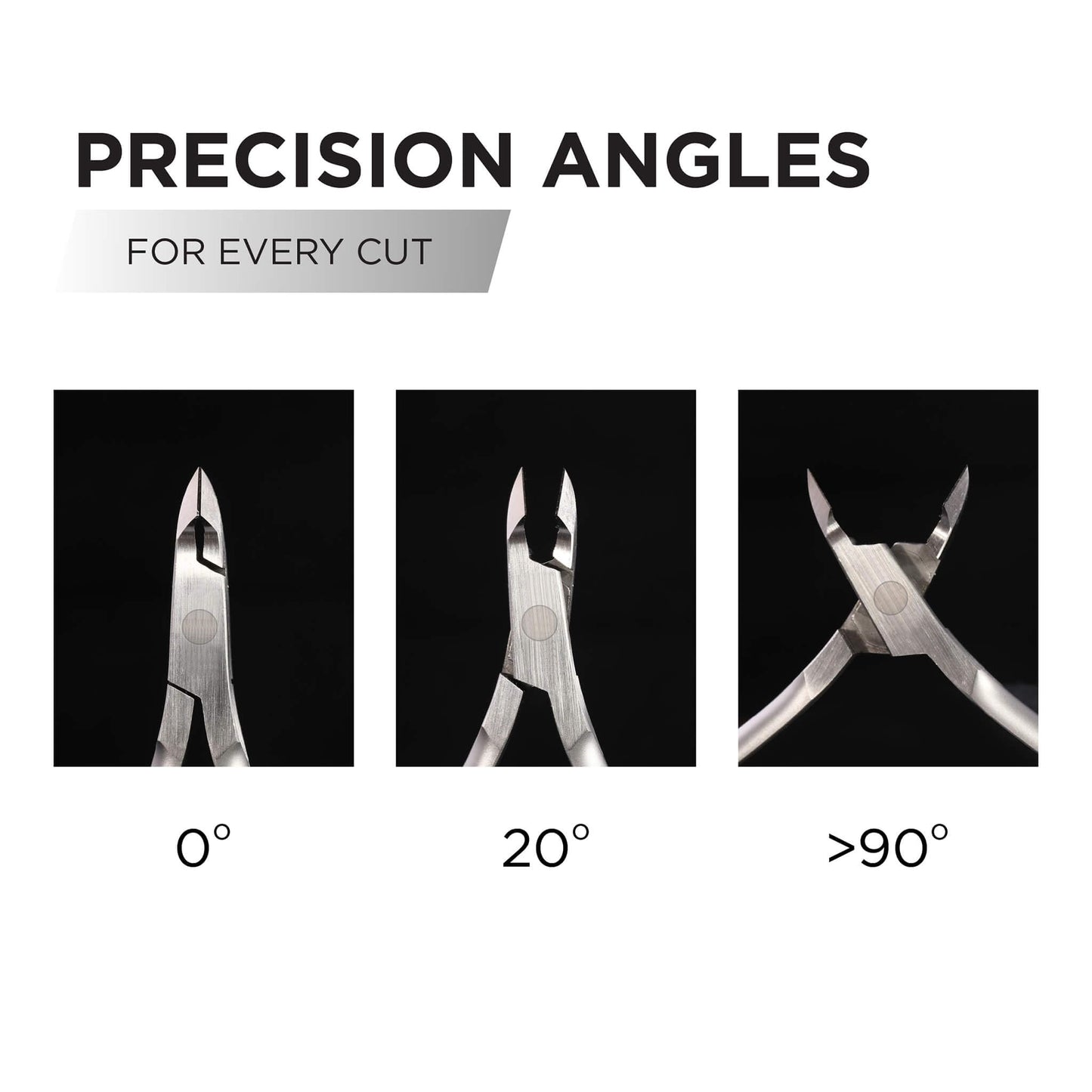 Vanfa Cuticle Trimmer tool demonstrating blade sharpness on a safe material surface