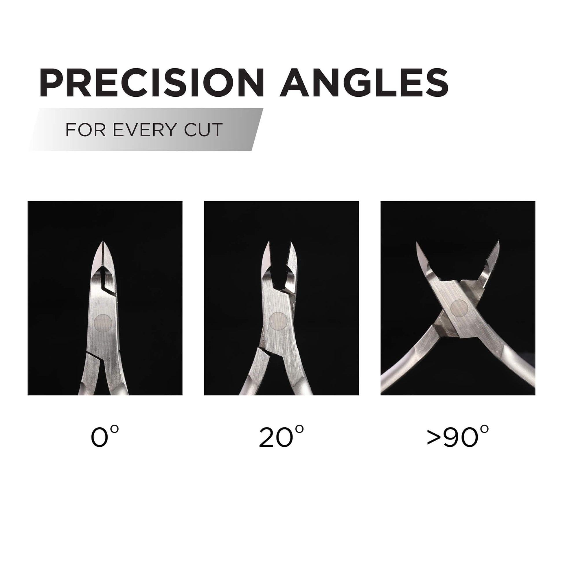 Vanfa Cuticle Trimmer tool demonstrating blade sharpness on a safe material surface