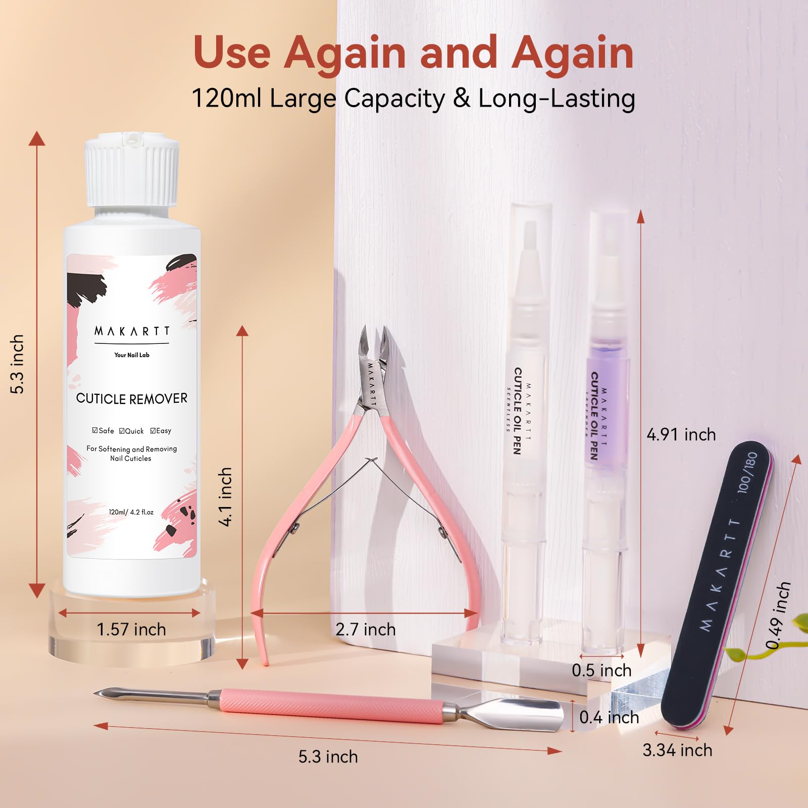 Makartt professional nail file for shaping and grooming