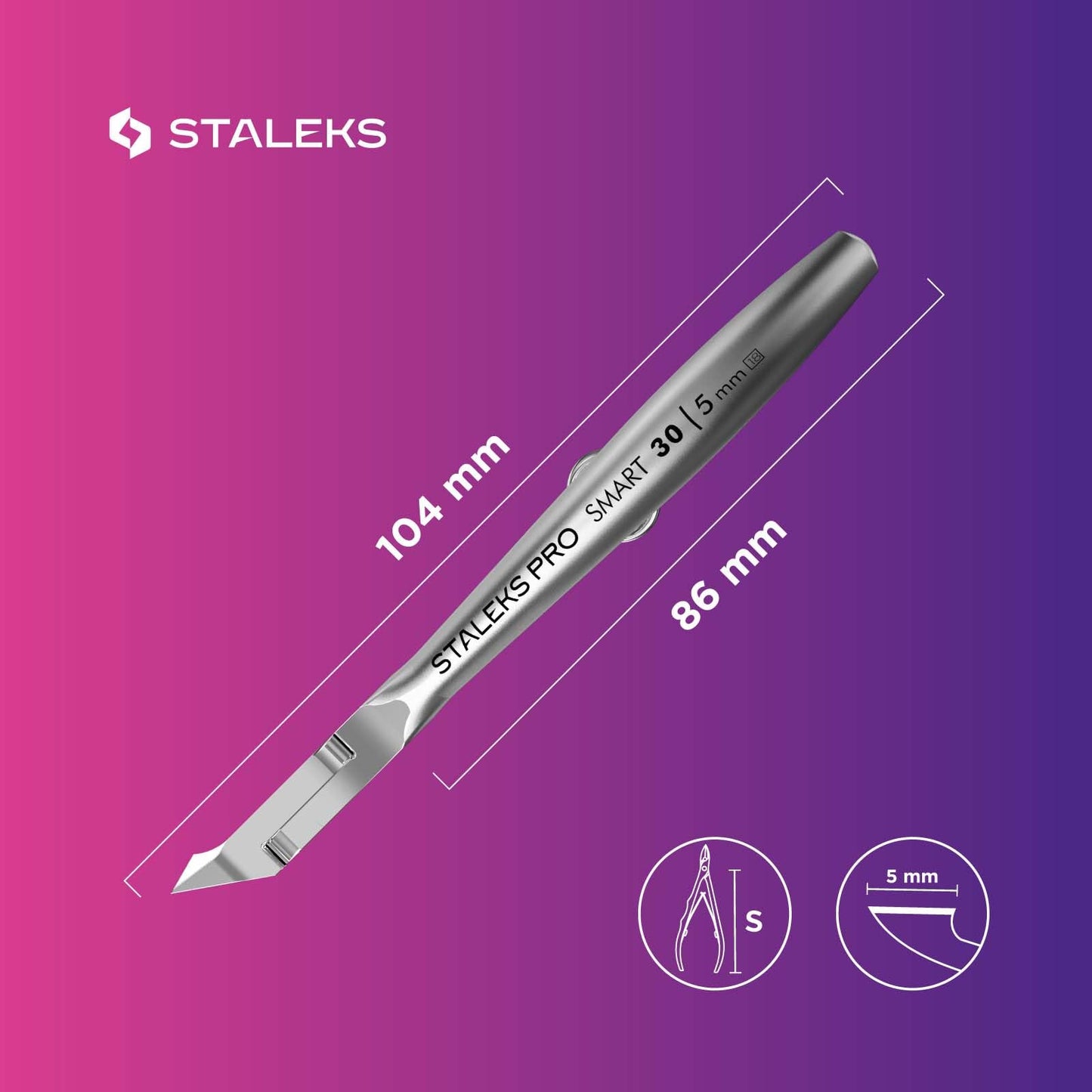 Professional manicure instrument in packaging
