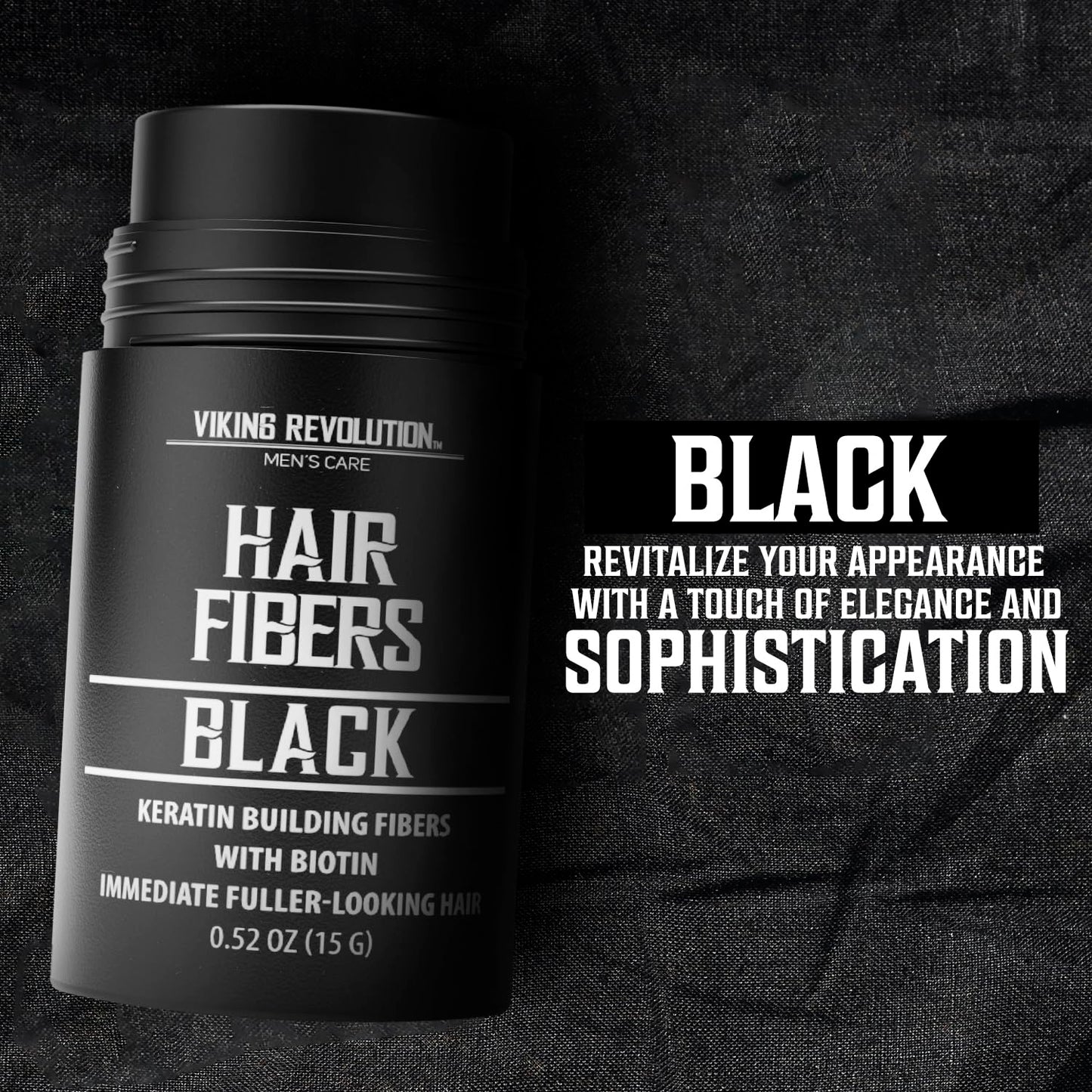 Viking Revolution 0.52 Ounce bald spot cover up product for men close up view.