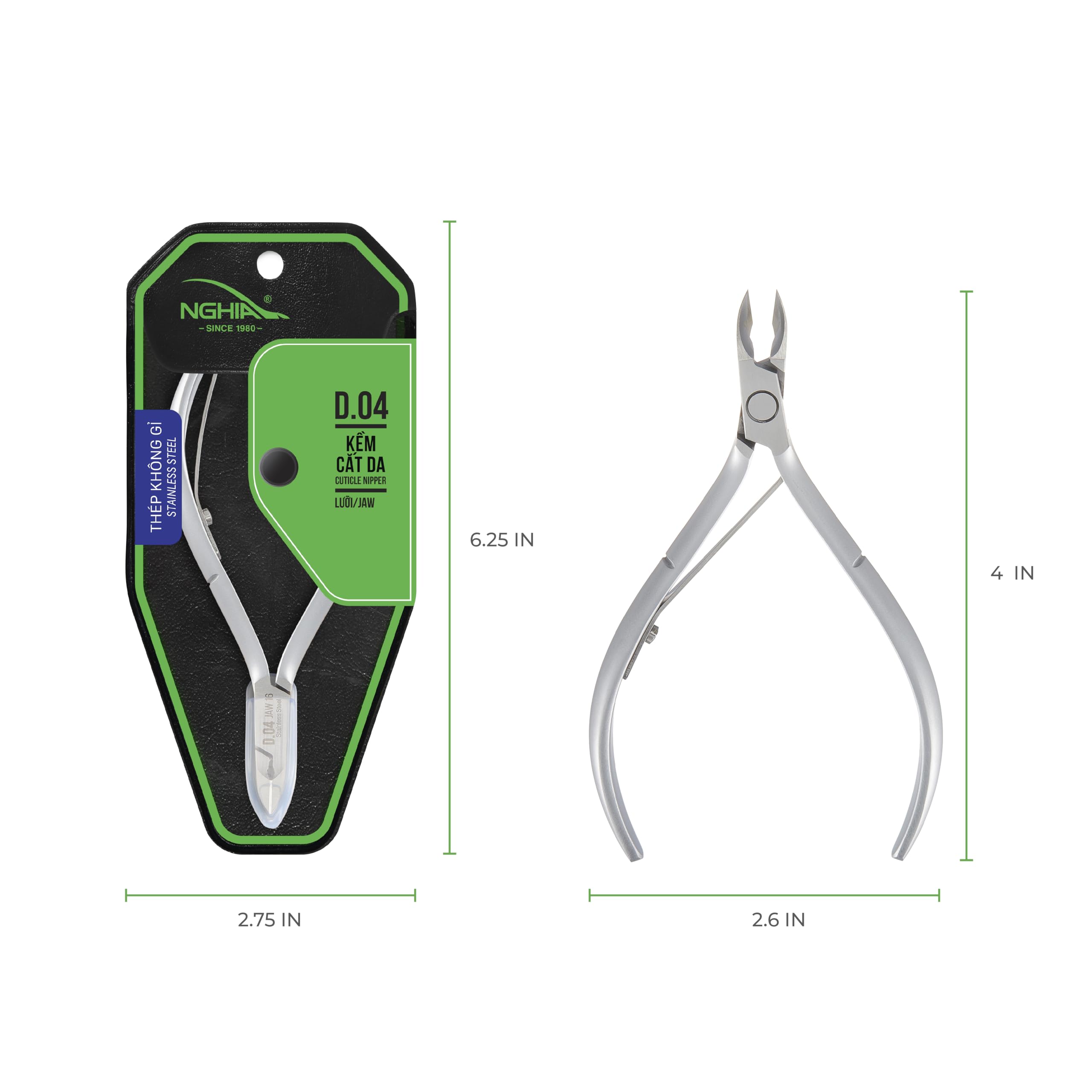 Nghia professional stainless steel nipper blade detail