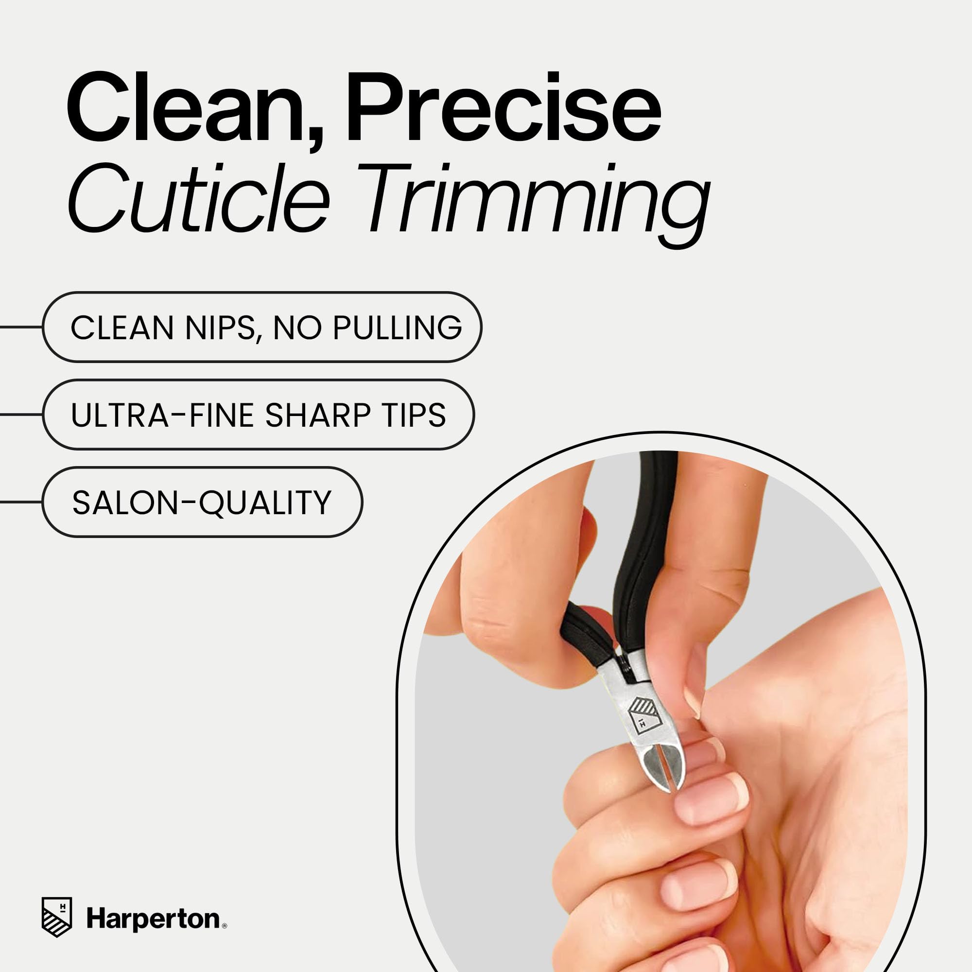 Harperton full jaw cuticle nipper professional grooming tool