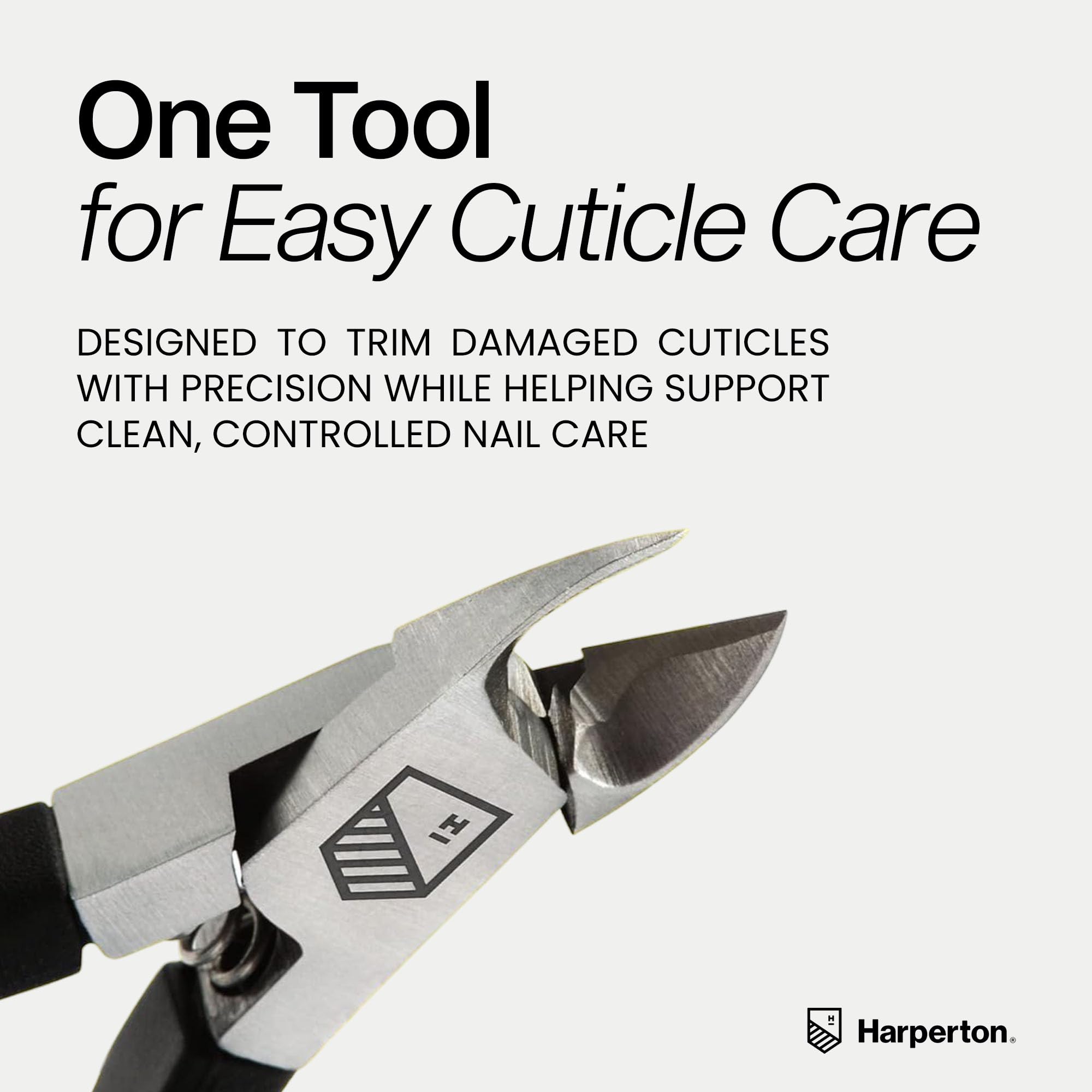 Close up of Harperton surgical-grade stainless steel blade