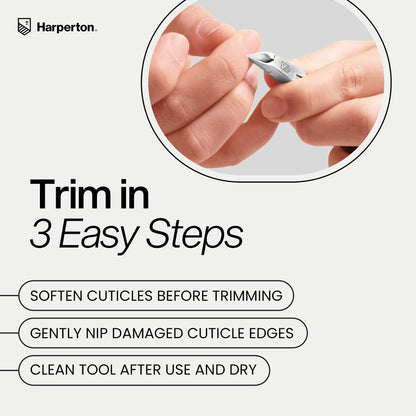 Side profile of Harperton stainless steel nail trimmer