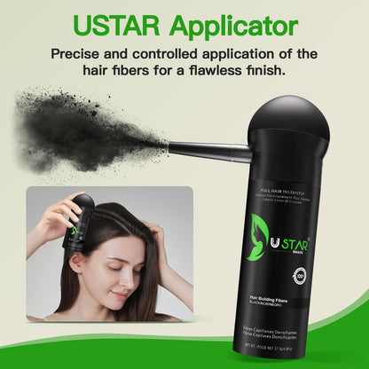 Premium USA imported USTAR hair building kit packaging with nine product pieces