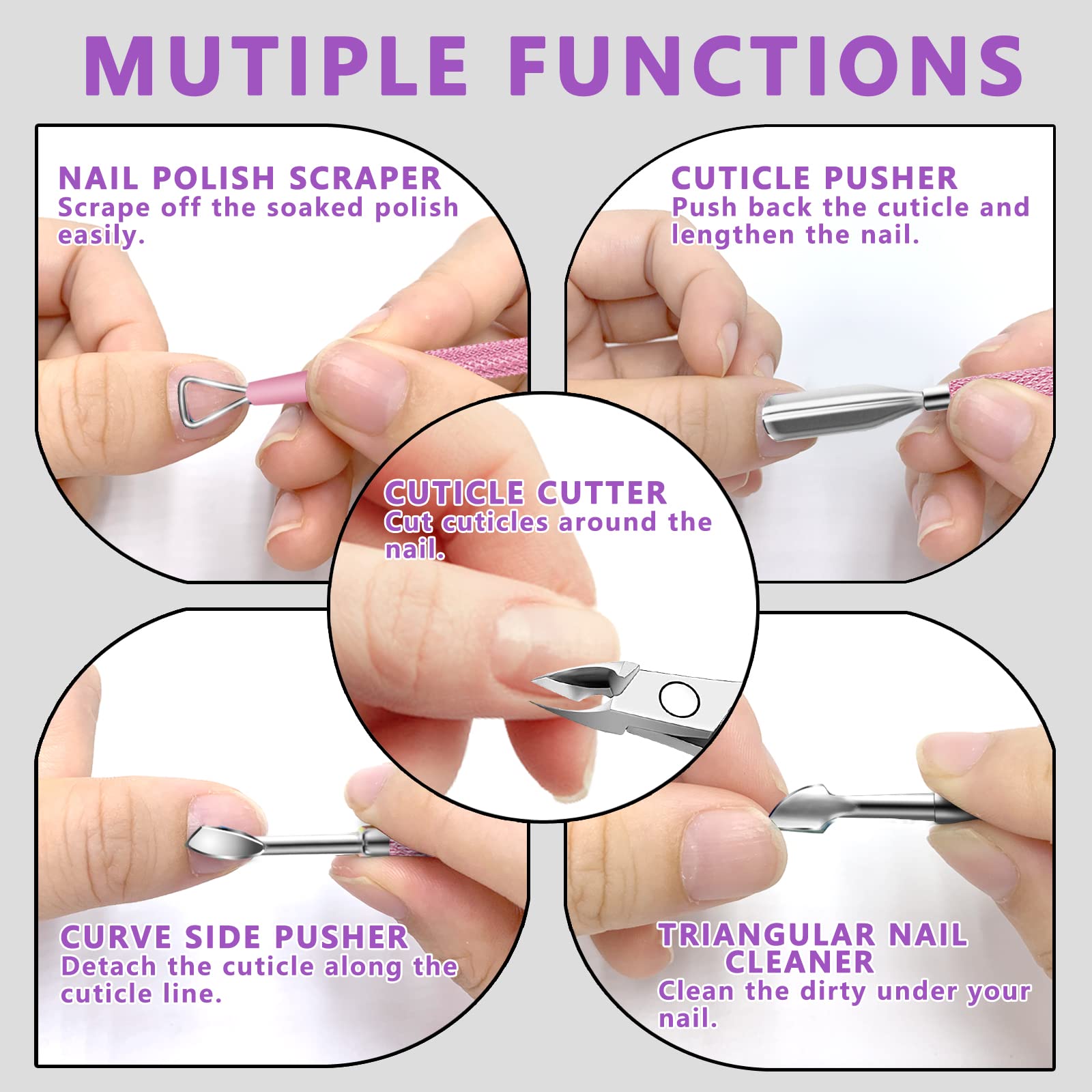 Decute cuticle nipper close up detail for manicure
