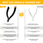 BEZOX premium cuticle tool being held securely to demonstrate the anti slip handle performance