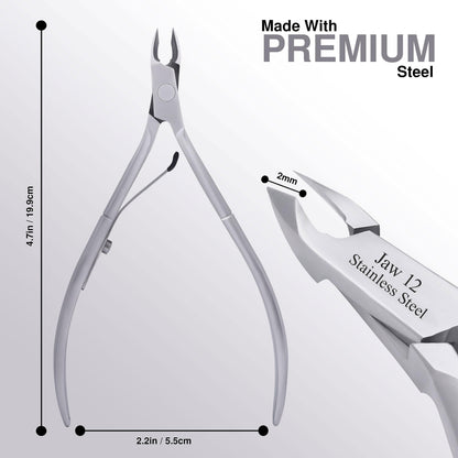 Professional stainless steel hangnail remover for pedicures