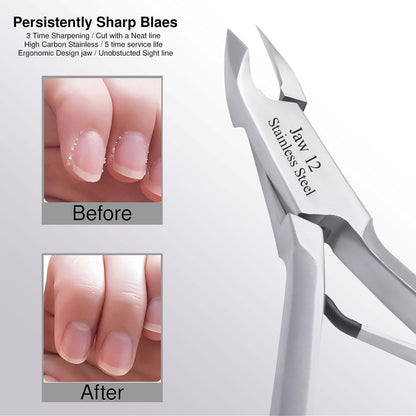 Ergonomic design of UM Supplies cuticle clipper for precise grooming