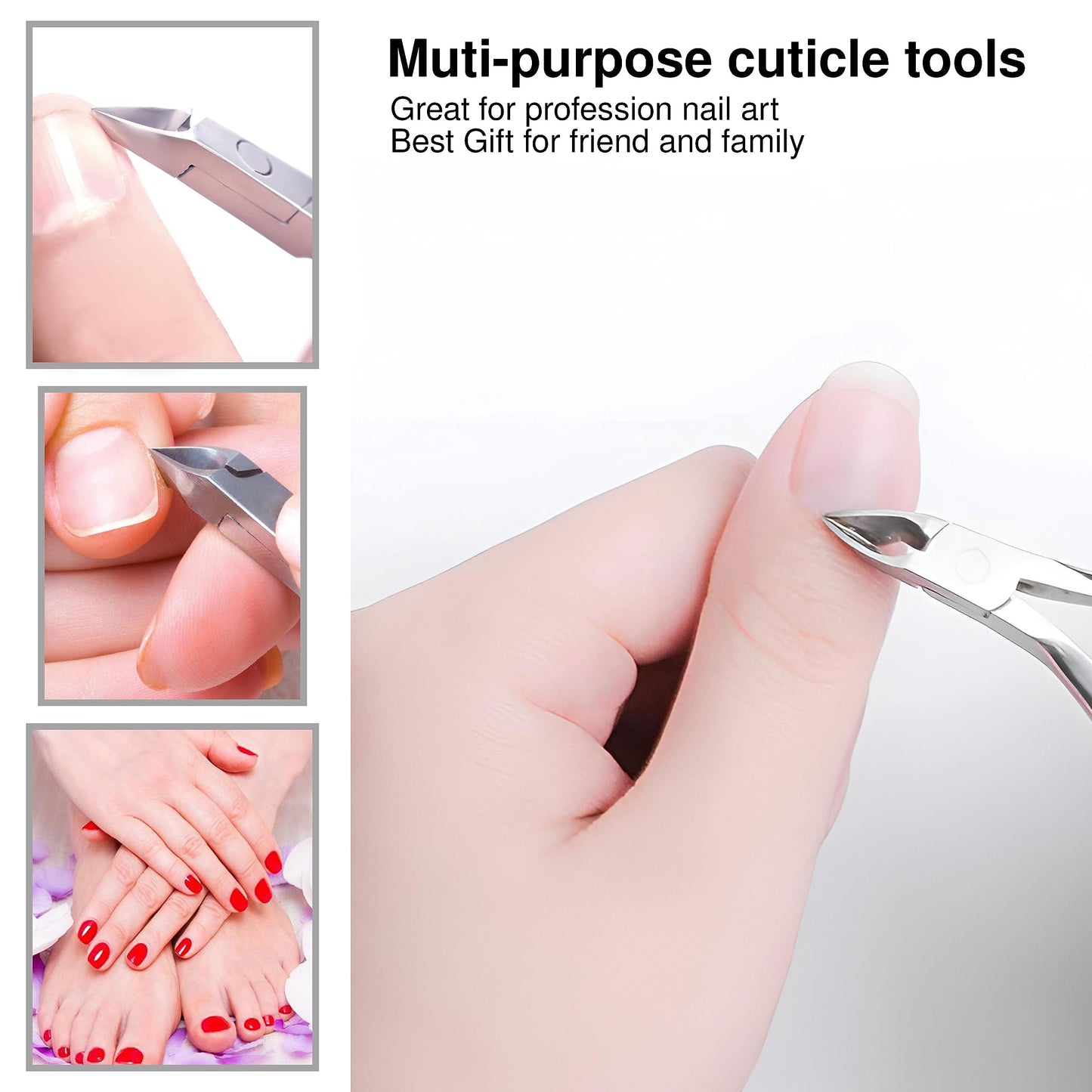 Side profile of stainless steel cuticle nipper jaw 12
