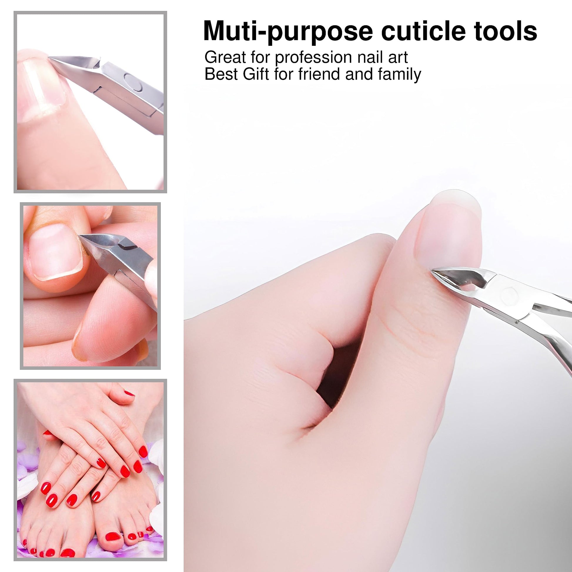 Side profile of stainless steel cuticle nipper jaw 12