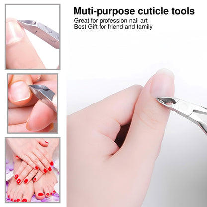 Side profile of stainless steel cuticle nipper jaw 12
