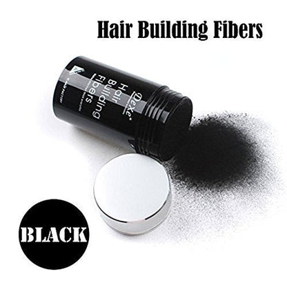 Water-resistant and sweat-resistant demonstration of Dexe black hair powder on real hair.