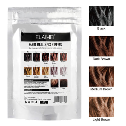 Electrostatic keratin fiber particles clinging to human hair strands illustration