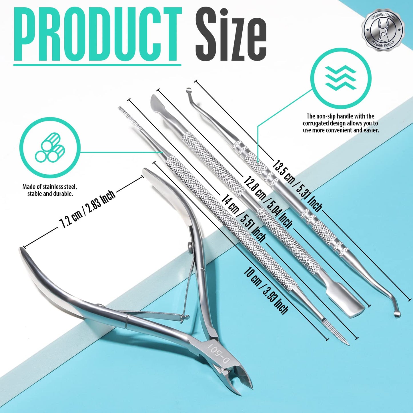 Fandamei stainless steel cuticle nipper close up