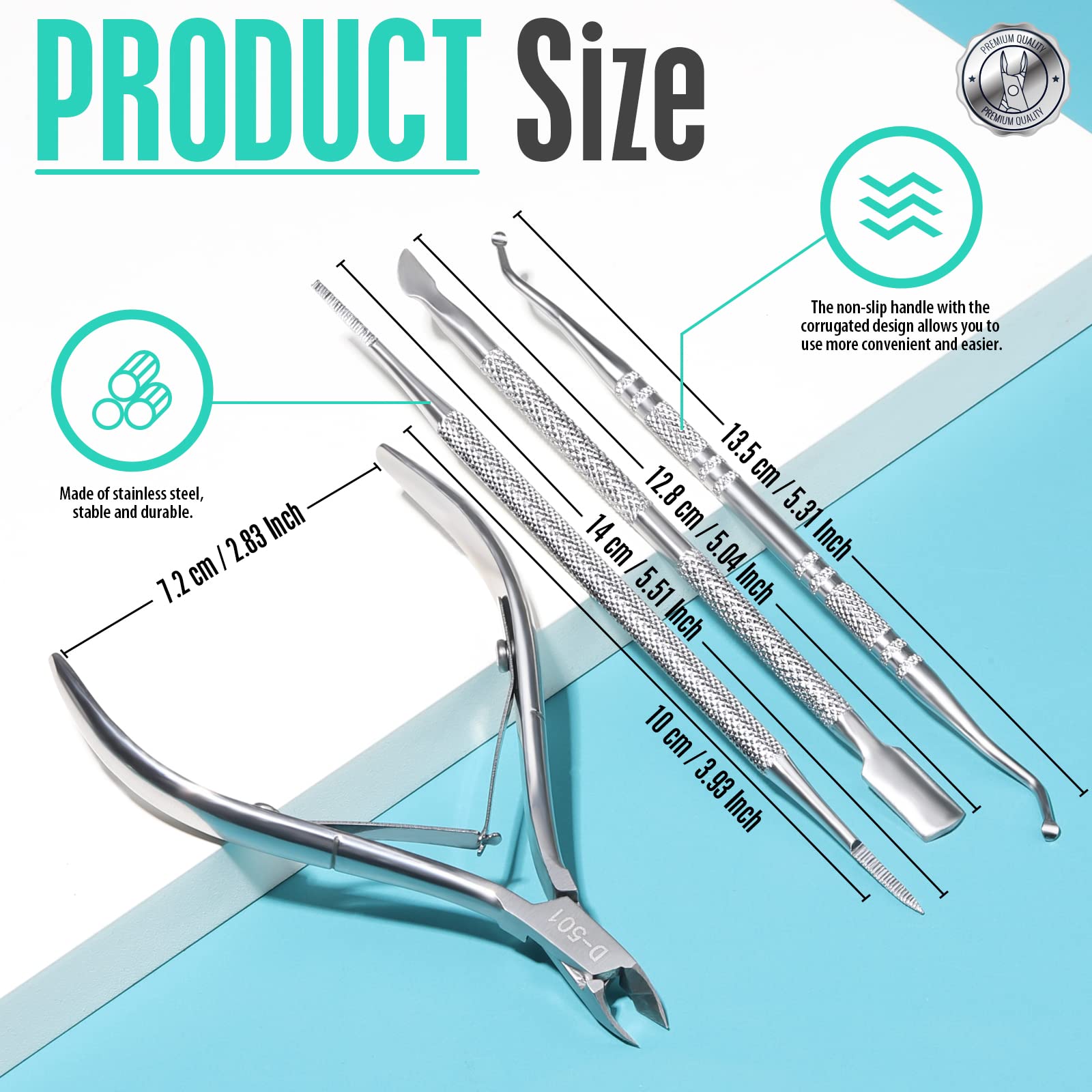 Fandamei stainless steel cuticle nipper close up