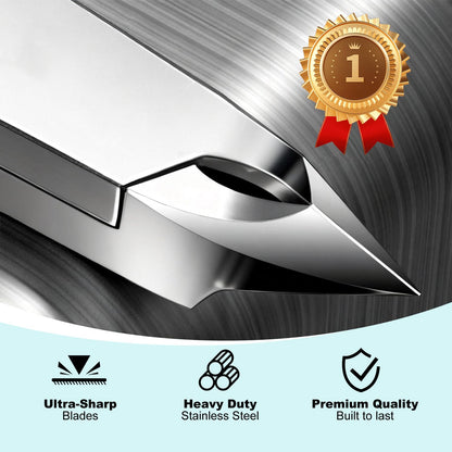 Dual-ended cuticle pusher and scraper tool demonstrating the curved edge for gentle skin pushing