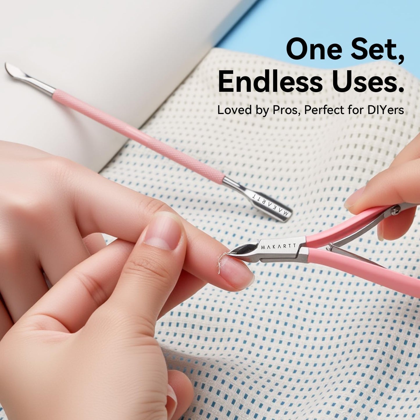 Packaging view of Makartt imported nail care kit
