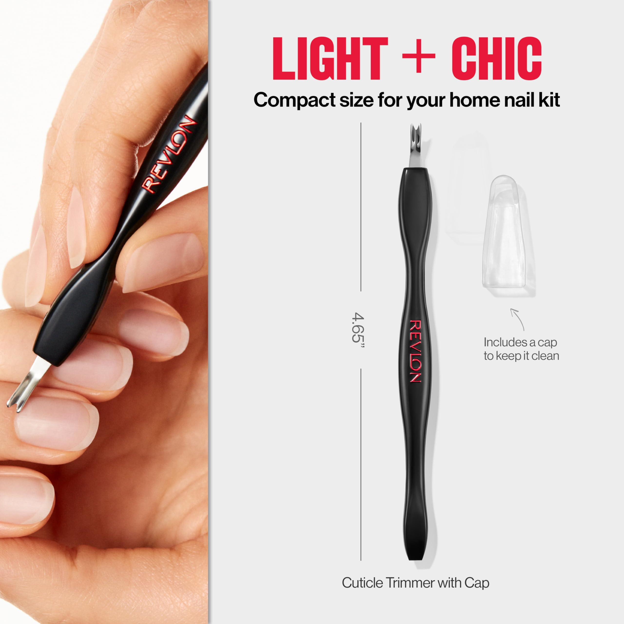 Close up of Revlon V-tip cuticle trimmer blade