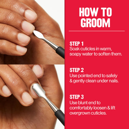 Revlon nail groomer scoop end for cleaning nails