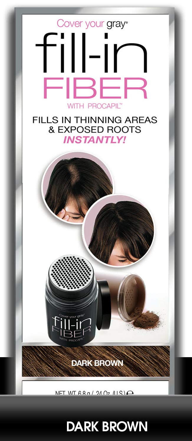 Cover Your Gray hair powder container side profile and label details